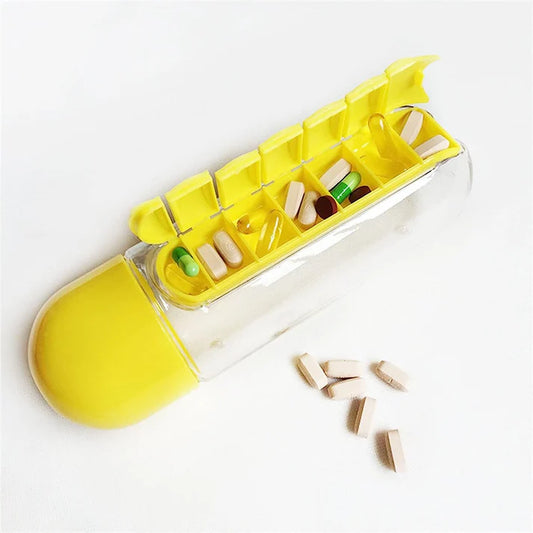 Botella con Pastillero 🚰💊.STK-652